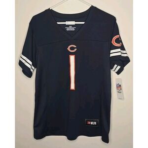 Chicago Bears Jersey L Womens Justin Fields NFL Team‎ Apparel Football NWT Blue